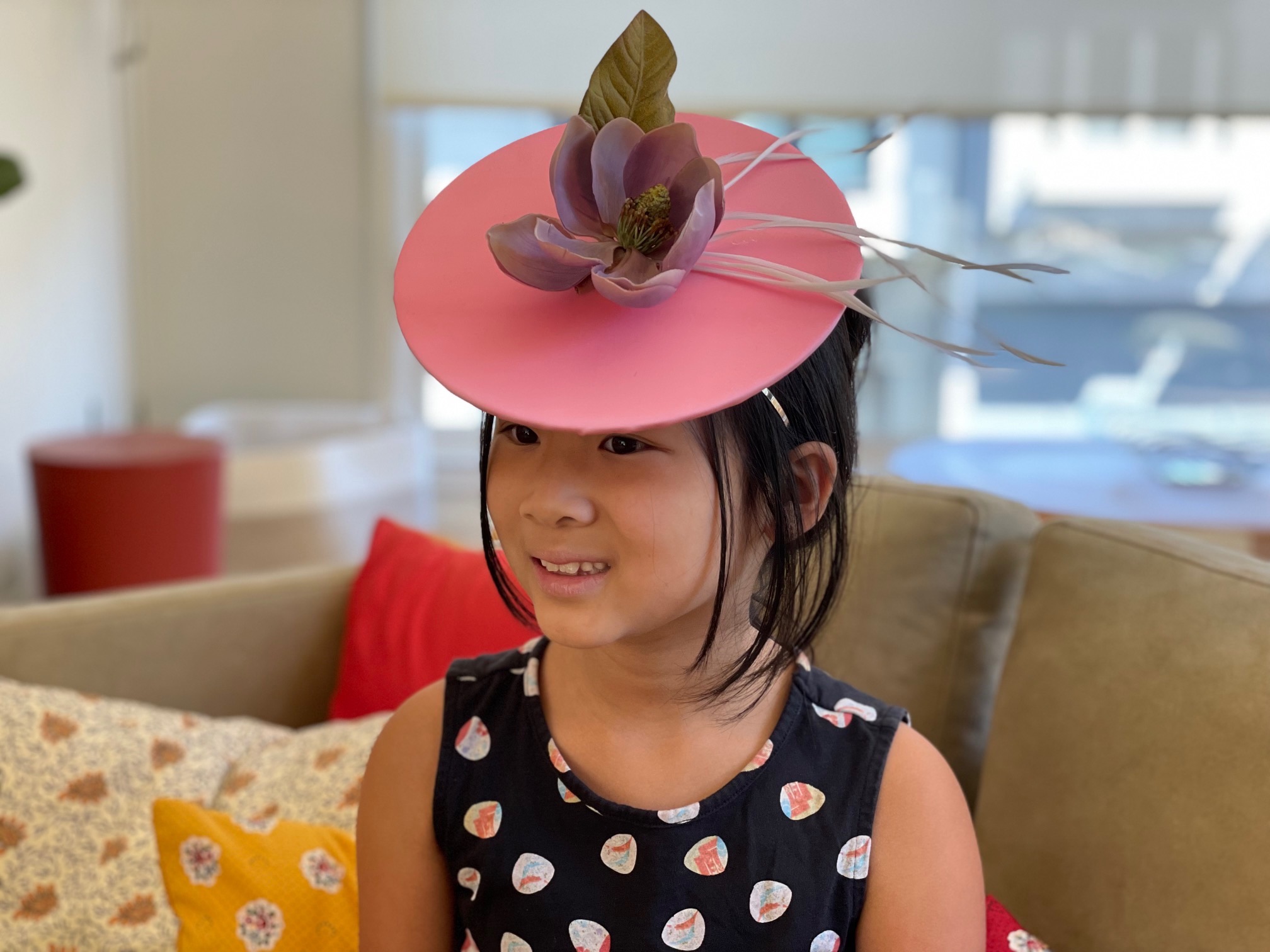 Fascinators, fancy party hats, are made from cake cardboard rounds.