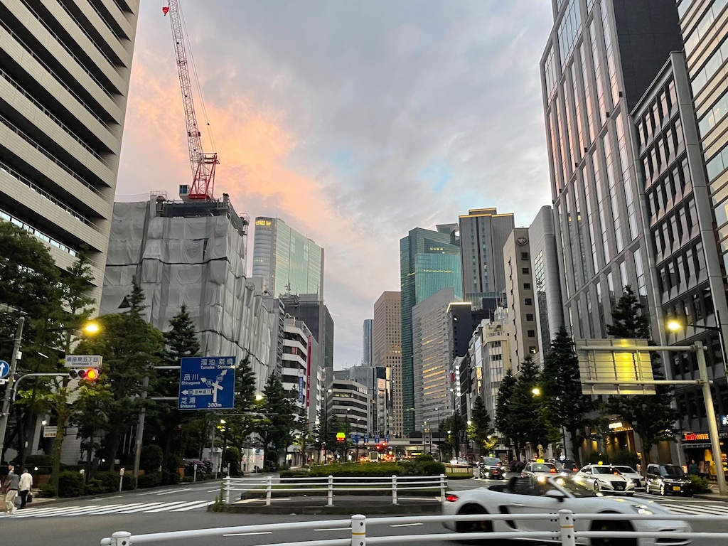 Tokyo in the early evening.